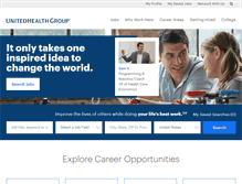 Tablet Screenshot of careers.unitedhealthgroup.com